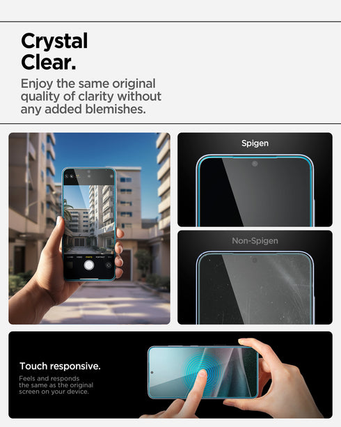 Protector de Pantalla Spigen Galaxy S25 / S24 – Glas.tR EZ Fit HD (2 Unidades)